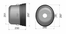 Oval PTO Cone