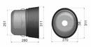 PTO Cone Ø: 311mm x L 280mm