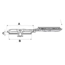 Tank Lid - 180° Hinged - L 415mm - AMAIreland - 