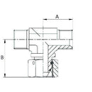 Tee Piece - BSP - Male / Female - 1/4"