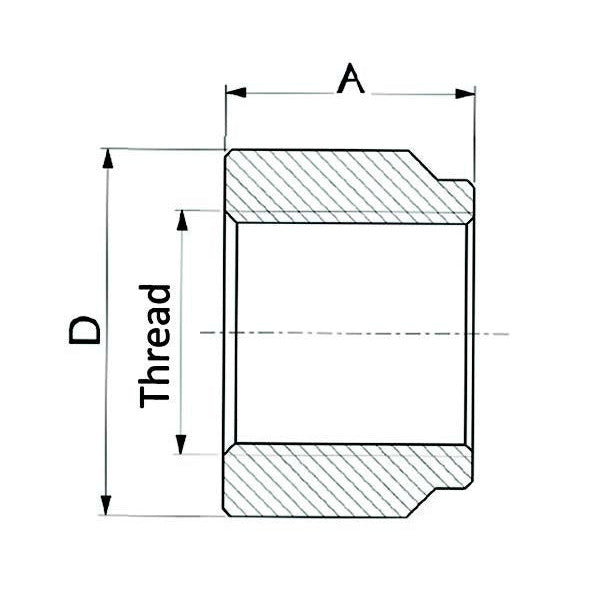 Threaded Bushing Inlet for Cylinder 3/8"BSP - AMAIreland - 