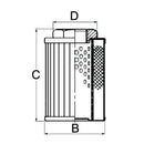 Threaded Suction Filter - 1/2" BSP - 90 μ