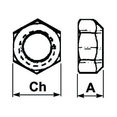 Tine Nut - 22 x 1.5mm - AMAIreland - 