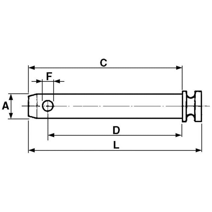 Top Link Pin - CAT 1 - L 138mm - AMAIreland - 