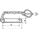Top Link Pin with Chain & Linch Pin - AMAIreland - 