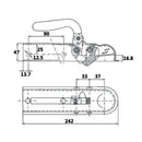 Towing Hitch Coupling - Square Ø 50mm - 1000kg - AMAIreland - 
