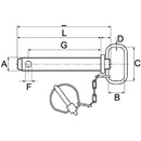 Towing Pin - L 185mm - ø 22mm - AMAIreland - 