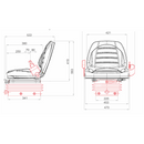 Tractor Seat - Scissor Suspension - AMAIreland - 