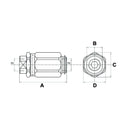 Two Way Throttle Valve - 1/4" BSP