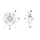 UCFC Series Round Flange Bearing  Complete - UCFC211 - AMAIreland - 