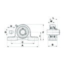 UCP Series Pillow Block Bearings Complete - UCP212 - AMAIreland - 