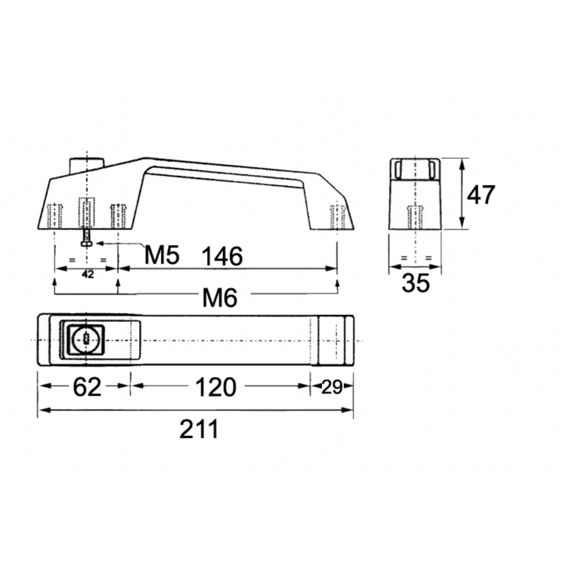Universal Locking Outer Door Handle - AMAIreland - 