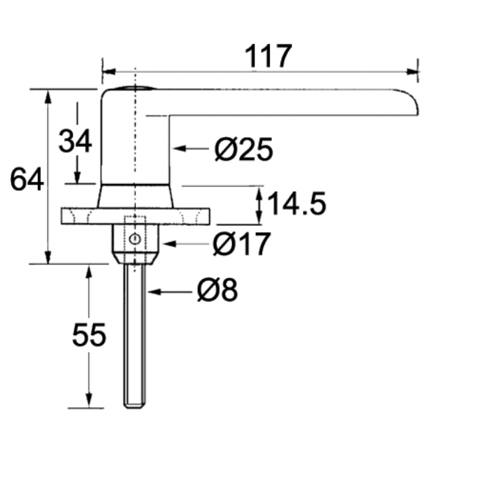 Universal Locking Outer Door Handle - AMAIreland - 