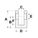 Weld on Fork for Cylinder 75mm - AMAIreland - 