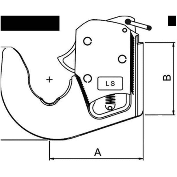 Weld on Quick Attach Hook - CAT 2 - AMAIreland - 