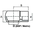 Weldable Banjo - BSP/Metric 1/2"