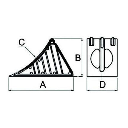 Wheel Blocks & Support - 470mm - AMAIreland - 