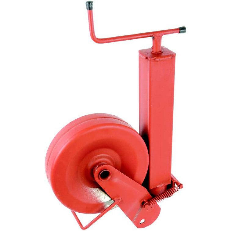 Wheel Parking Jack with Turnover Spring Locking Square Profile - Rubber 250 x 80mm - AMAIreland - 
