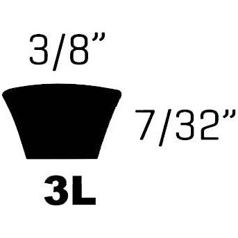 Z Section Belts for Walk Behind Lawnmowers - 484TR ABS Deck - Castel Garden - AMAIreland - 