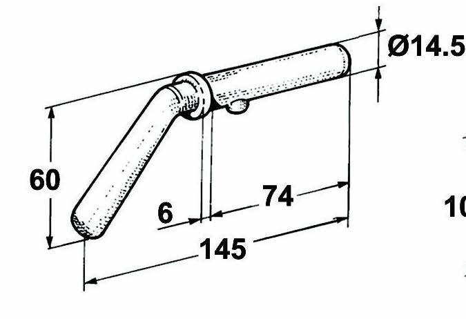 Fork for Tipping Trailer - Pin for Fork