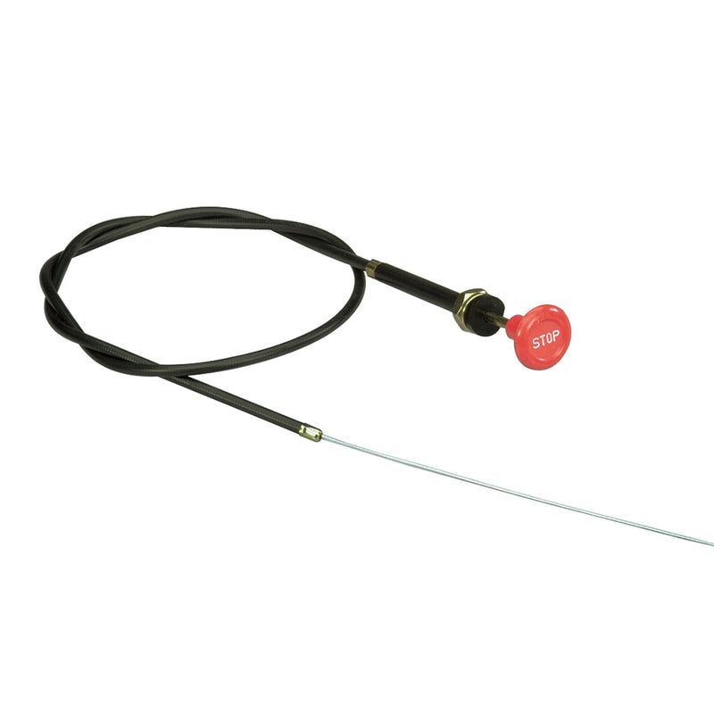 Universal Fitting Stopper Cable - Red Knob with Stop 2200mm