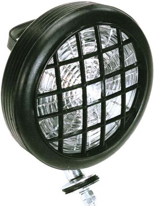 Round Work Lamp with Plastic Grill