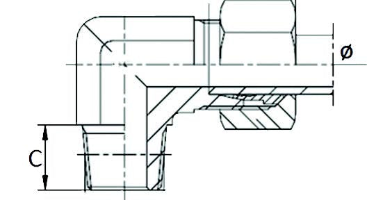 Elbow Coupling 1/4" - 8L