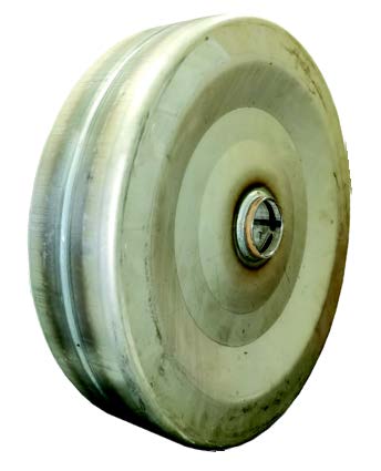 Steel Wheel with Steel Centre 400mm x 150mm