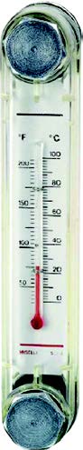 Level Gauge with Thermometer M12