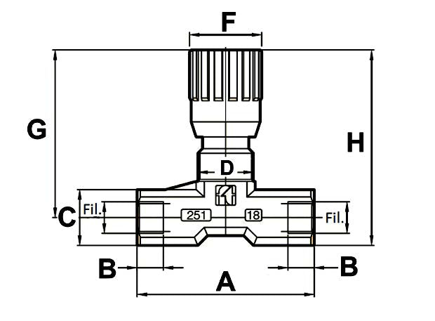 Two Way Flow Control Valve 1/2"BSP