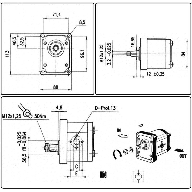 Fiat - Hydraulic Pump - 25 L/Min