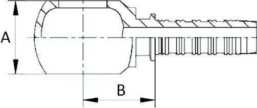 Banjo Insert - BSP 3/4" - Hose 1/2"