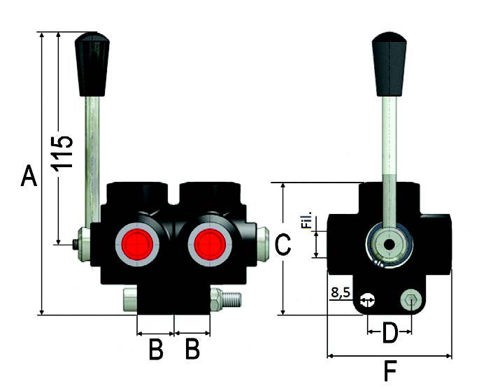 6 Way Flow Diverters 1/2"BSP