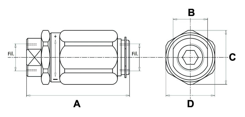 One Way Throttle Valve 3/8"BSP