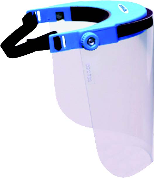 Complete Visor with Lightweight Clear Screen - Medically Certified
