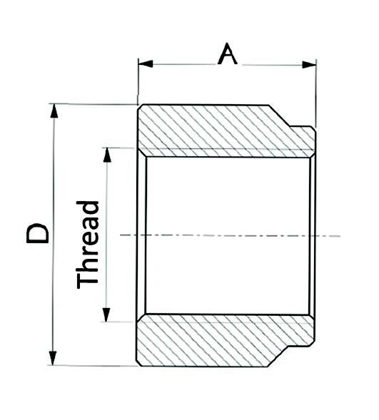 Threaded Bushing Inlet for Cylinder M18x1.5