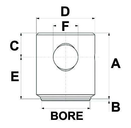 Cylinder Base with Hole - Bore 120mm