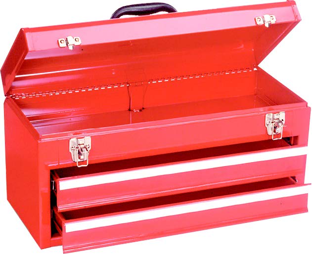 Steel Tool Box with Handle - 2 Drawer