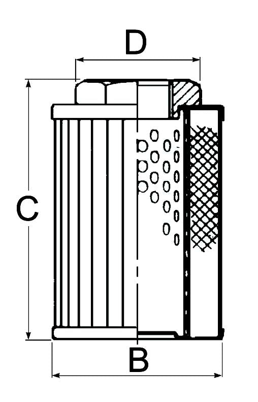 Threaded Suction Filter 3/8"BSP - 90 μ