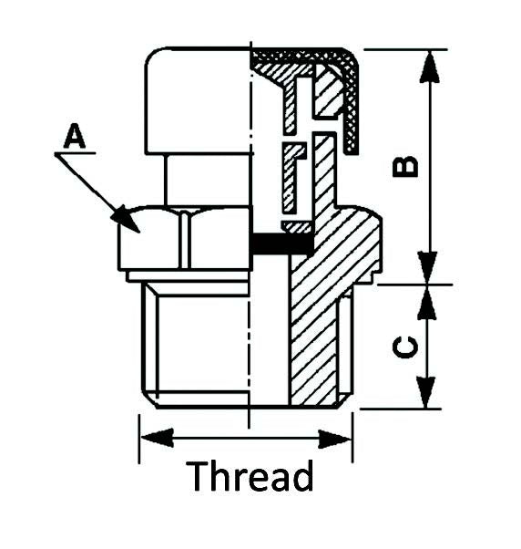 Breather Vent for Cylinder With Protector 1/4"BSP