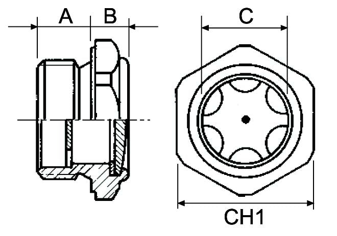 Aluminum Oil Level Plug 1/4"