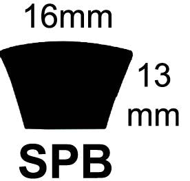 Kuhn Rotary Mower Belt - SPB1600