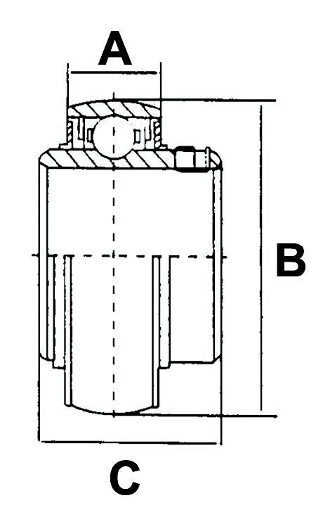 UC Bearing Insert - UC206