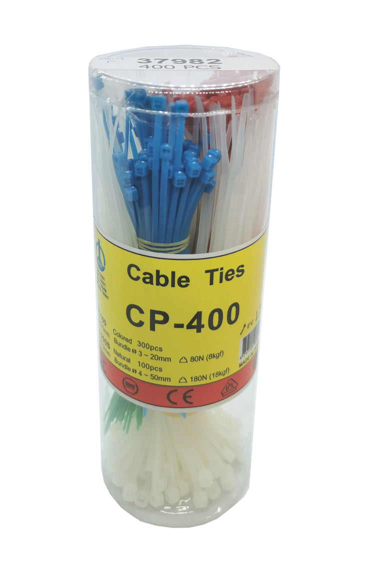 Cable Ties - Assorted (400 Pcs)