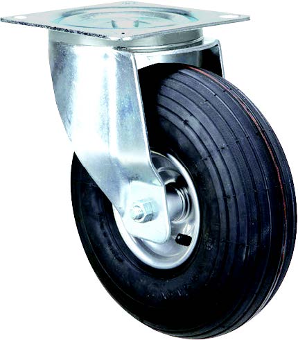 Rubber Castor Pneumatic Wheels on Steel Rim