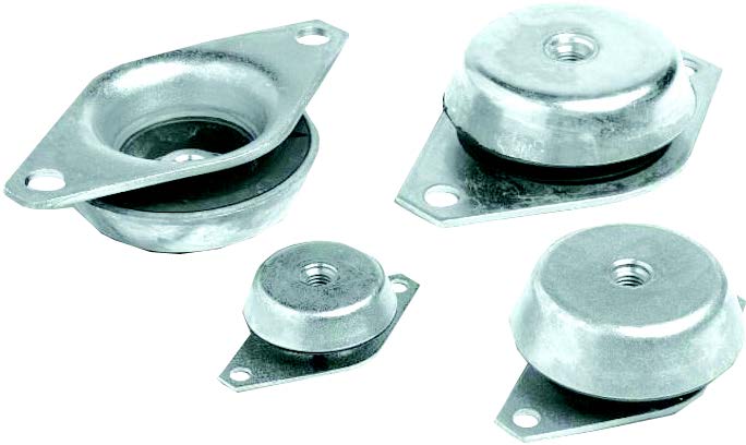 Bell Shaped Mountings with Nut M14 - Length 130mm
