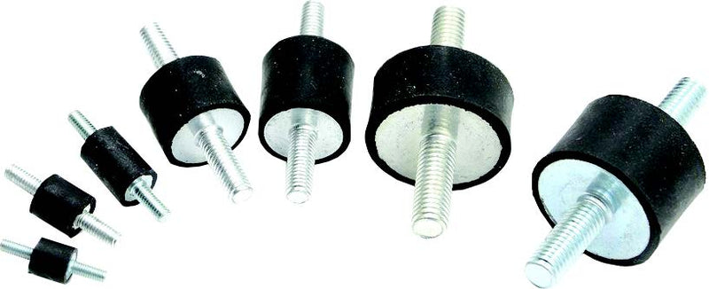 Cylindrical Engine Mountings - Male / Male Thread Ends - M4