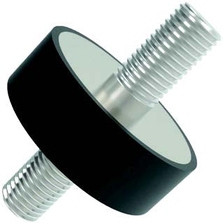 Rubber Mounting Bush (Male - Male) M6 - Rubber Height 15mm