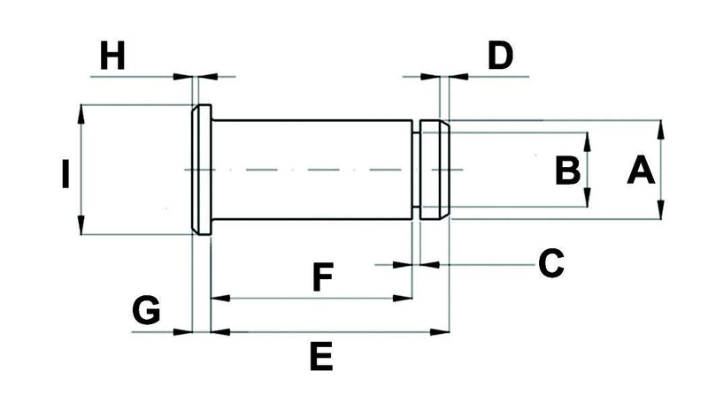 Clevis Pin with Groove - 6mm