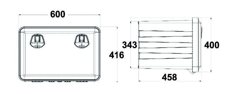 Plastic Tool Box - Double Lock